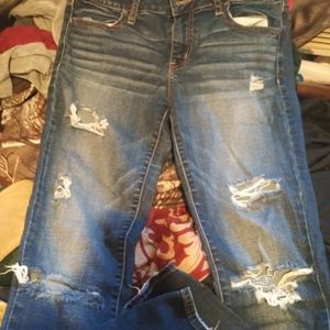 American Eagle distressed jeans
